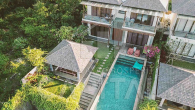 Villa Cantik dengan View Laut Samudra Hindia di Pantai Pandawa Nusa Dua Bali