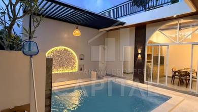 Modern Santorini Villa With Ocean View In Jimbaran Bali